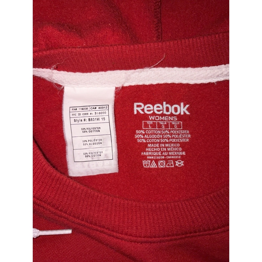 Reebok Detroit Red Wings NHL Hoodie sweatshirt Large - Picture 5 of 6